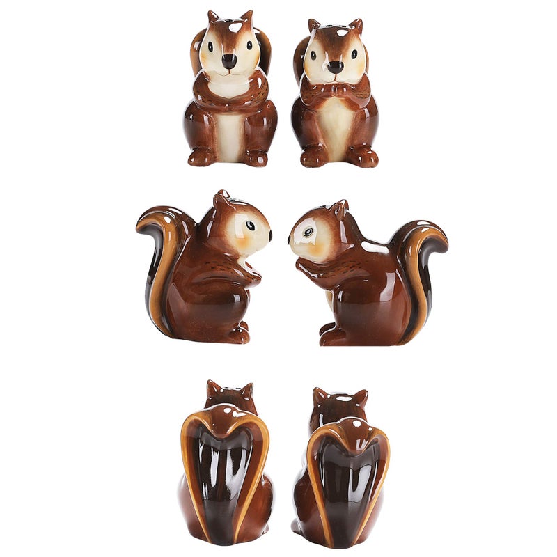 Bico Squirrel Salt & Pepper Shaker Set, Handpainted, Dishwasher Safe - Image 3
